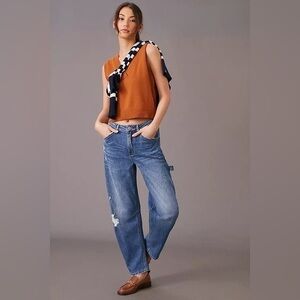 Pilcro Blue Boyfriend Jeans Relaxed Fit